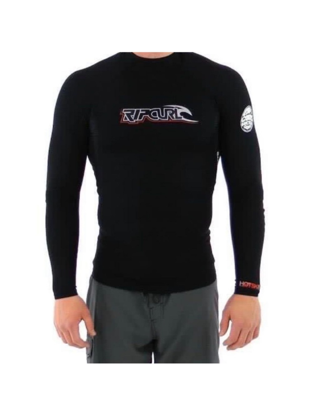 Rip Curl Rashguard Wetsuit Shirt Mens XXL E3 Titanium Hotskin Lined